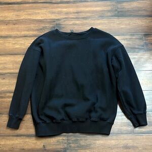 Elegant Black Crewneck Sweater for Men